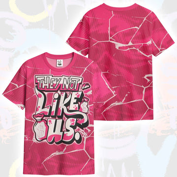 Dislike Us Graphic A'One Pink Aura T-Shirt