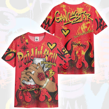 Lucky Money Paid In Full Graffiti KD 18 Air Bakin T-Shirt