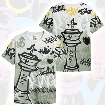 Street King Chess Streetwear Seafoam Sail 4s T-Shirt