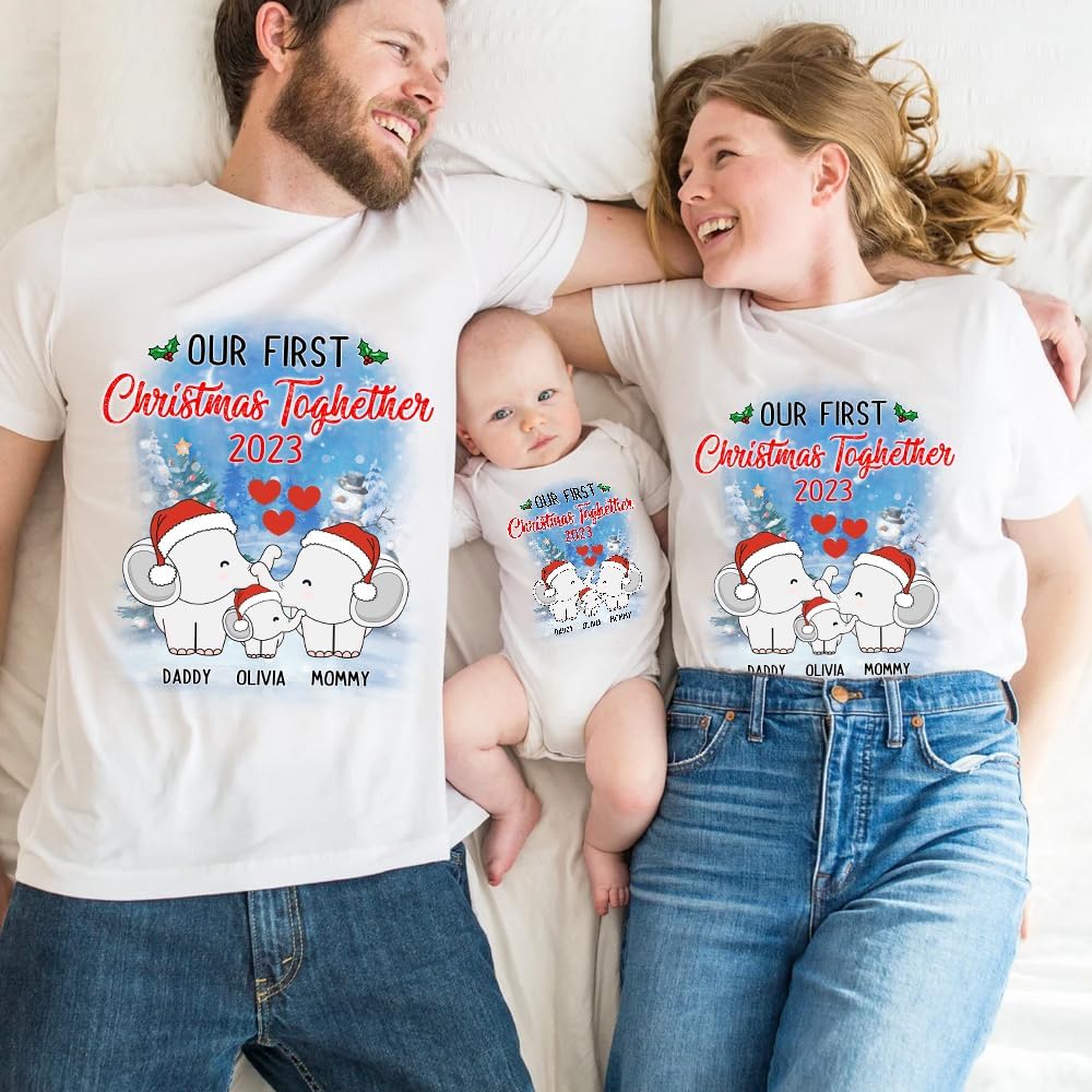 Matching Christmas T-Shirts for Family Gatherings