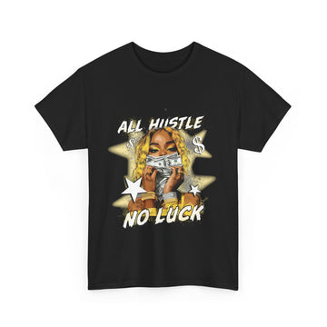 Yellow Orchre 6s MYK All Hustle No Luck Unisex Heavy Cotton T-Shirt