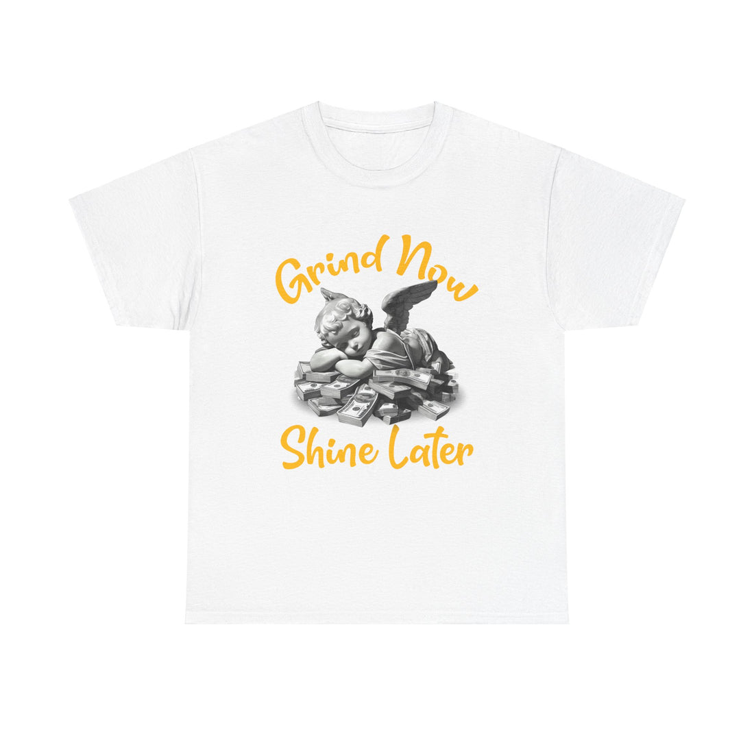 Yellow Orchre 6s MYK Grind Now Shine Later Unisex Heavy Cotton T-Shirt