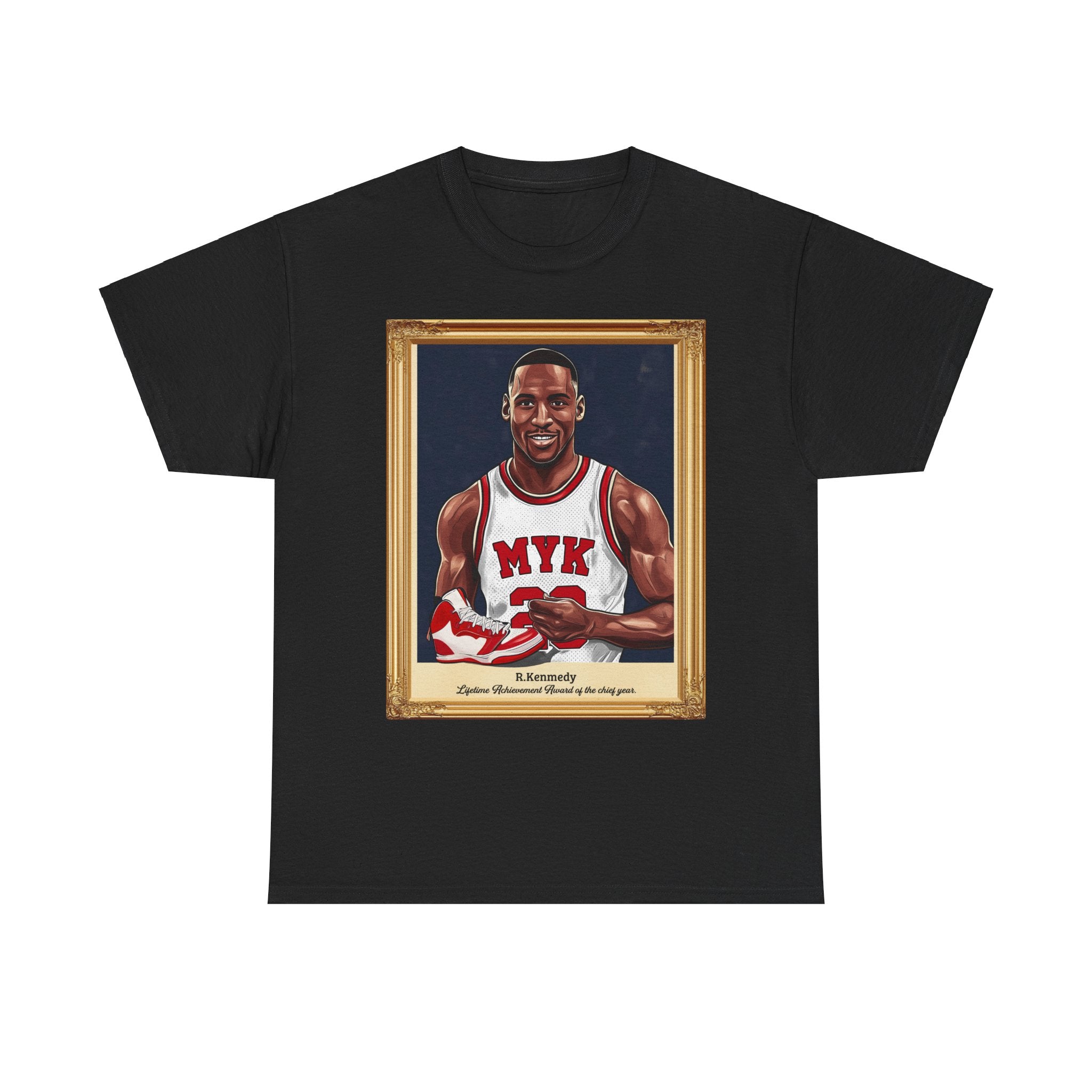 Chicago 1S Lost And Found MYK Sail MJ ROTY Gold Frame Unisex Heavy Cotton T-Shirt