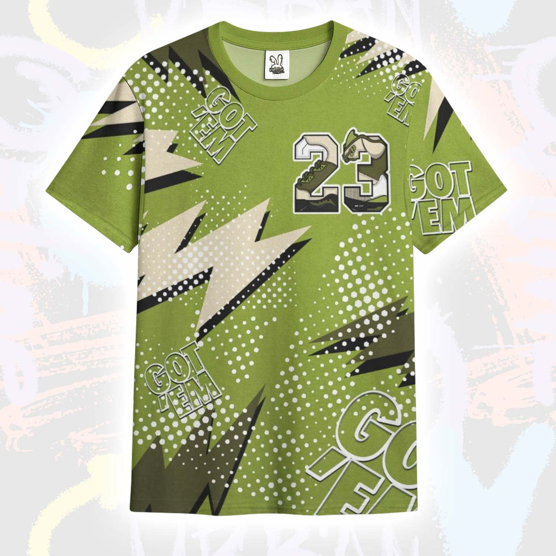 Custom Name Number 23 SB Dunk Low Asparagus T-Shirt