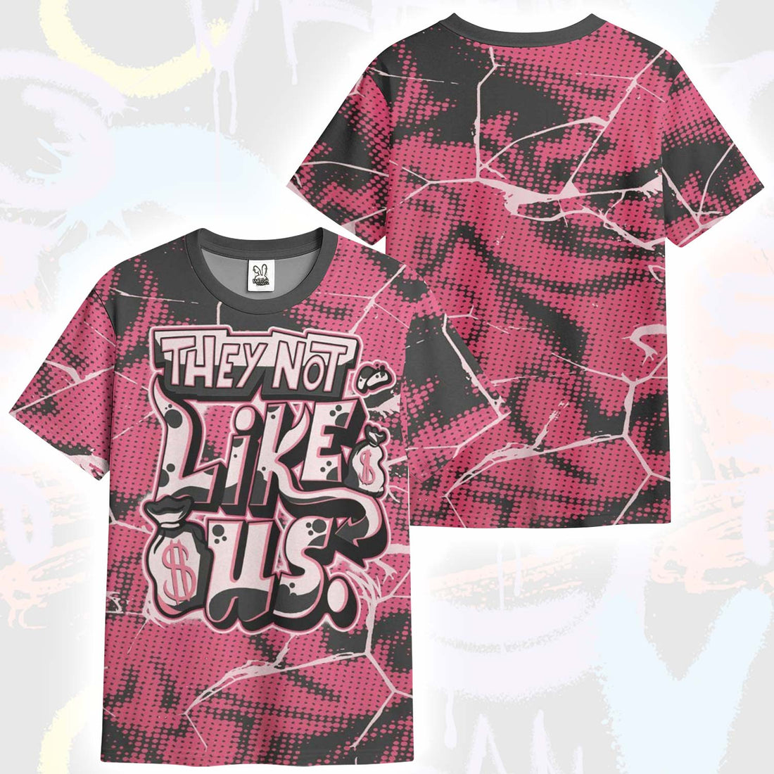 Dislike Us Graphic A'One Hyper Pink T-Shirt
