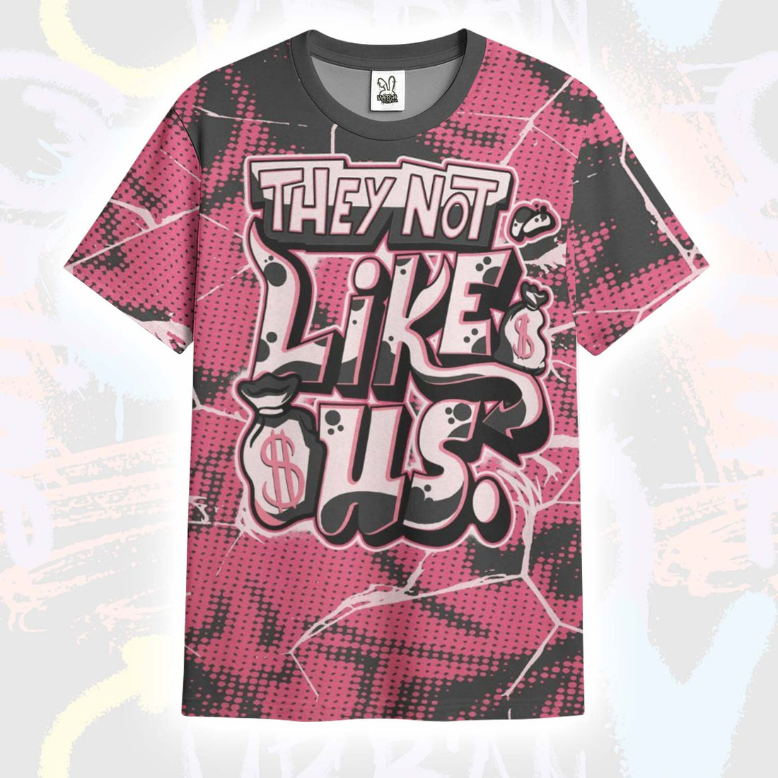 Dislike Us Graphic A'One Hyper Pink T-Shirt