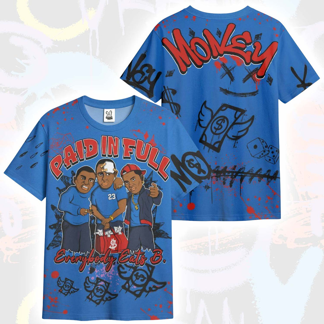 Everybody Paid In Full Crayon Kobe 6 Game Royal T-Shirt