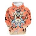 God Guide Me Bear Graphics DJ Khaled Crimson Bliss 5s Hoodie & Zip Hoodie