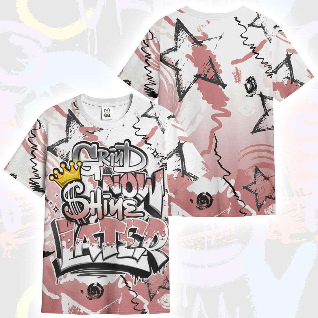 Grind Shine Later Drip Low OG Rust Pink 1s T-Shirt