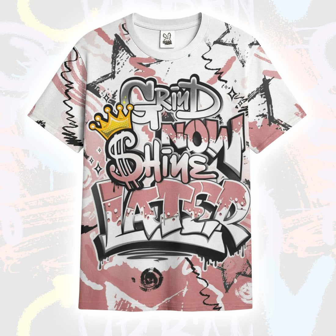 Grind Shine Later Drip Low OG Rust Pink 1s T-Shirt