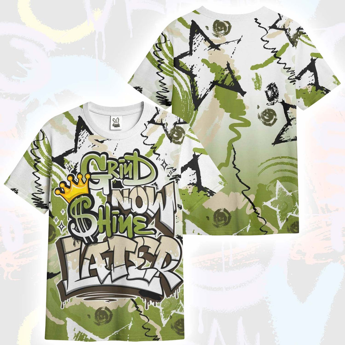 Grind Shine Later Drip SB Dunk Low Asparagus T-Shirt