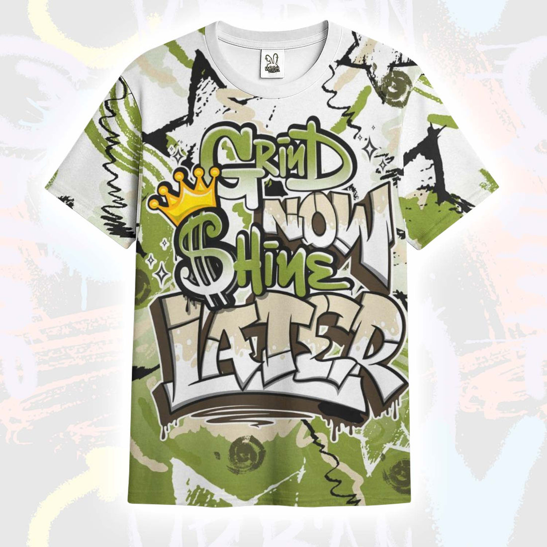 Grind Shine Later Drip SB Dunk Low Asparagus T-Shirt