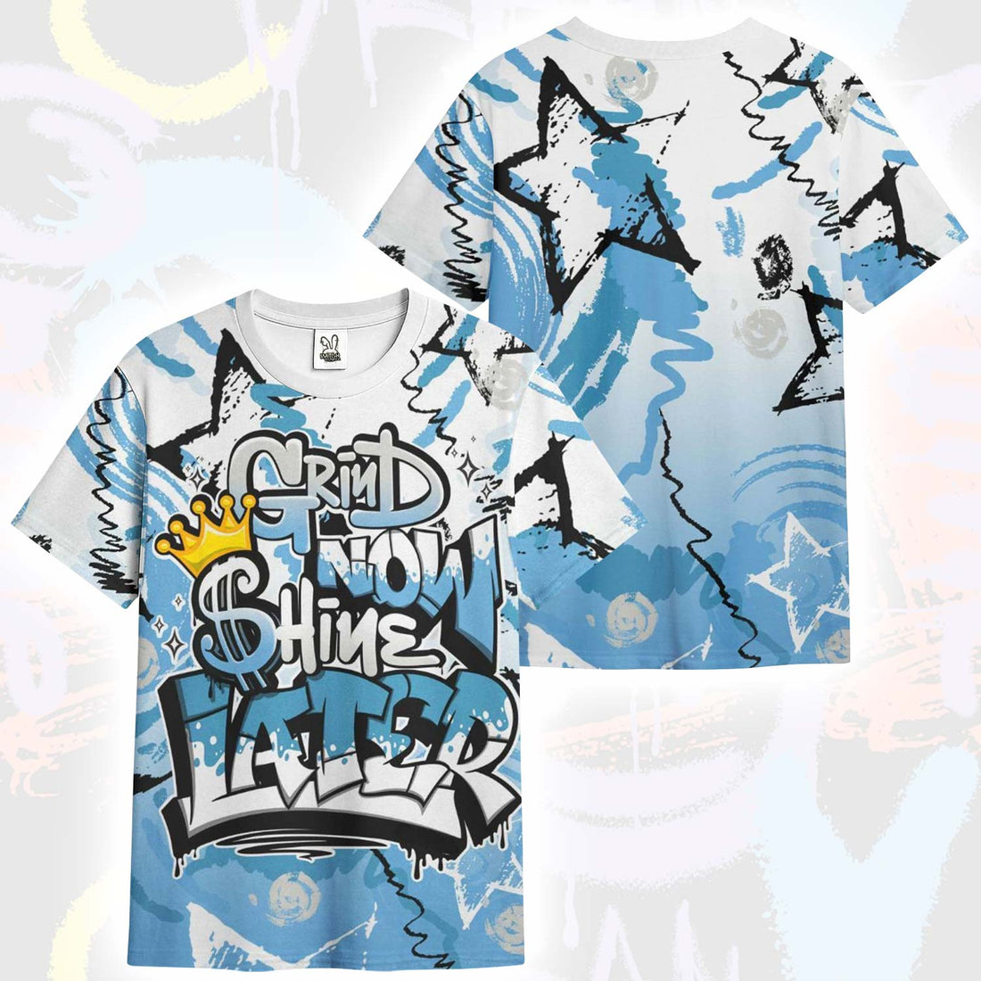 Grind Shine Later Drip SB Dunk Low University Blue T-Shirt
