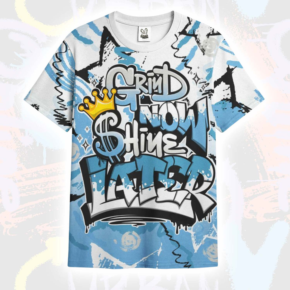 Grind Shine Later Drip SB Dunk Low University Blue T-Shirt