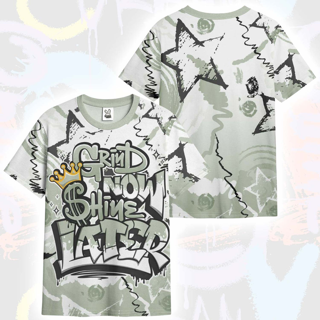 Grind Shine Later Drip Seafoam Sail 4s T-Shirt