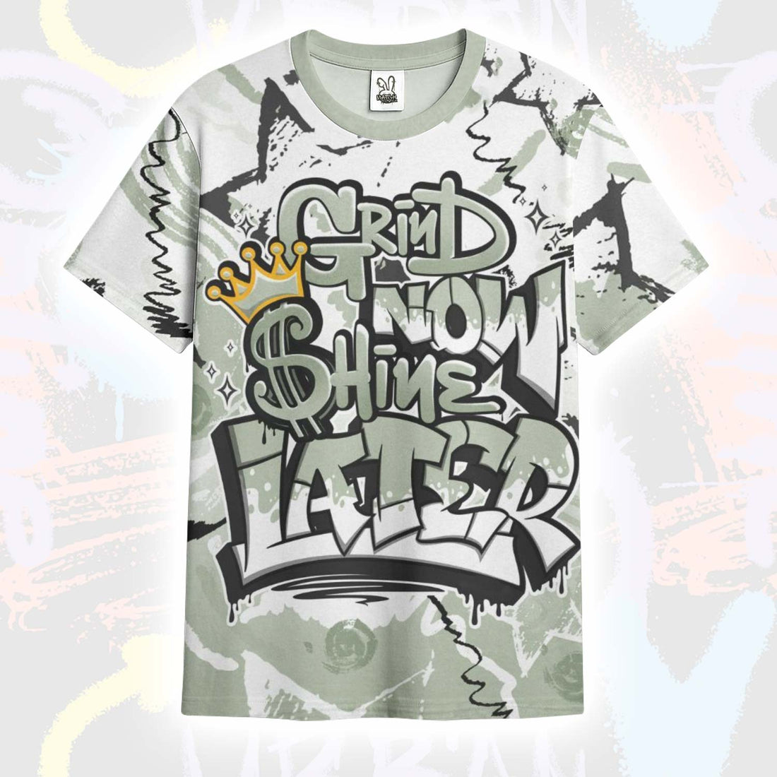 Grind Shine Later Drip Seafoam Sail 4s T-Shirt