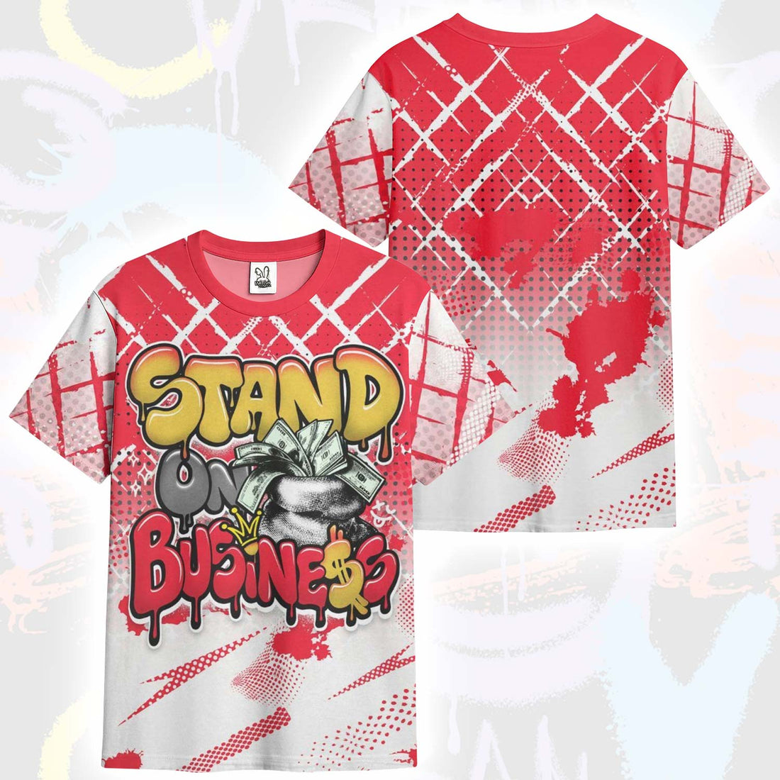 Halftone Stand Business Dripping KD 18 Air Bakin T-Shirt
