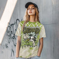 Halftone Stand Business Dripping SB Dunk Low Asparagus T-Shirt