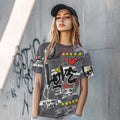 Happy Love Beats Graffiti Streetwear Fear 4s T-Shirt