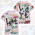Happy Love Beats Graffiti Streetwear Retro Easter 5s T-Shirt