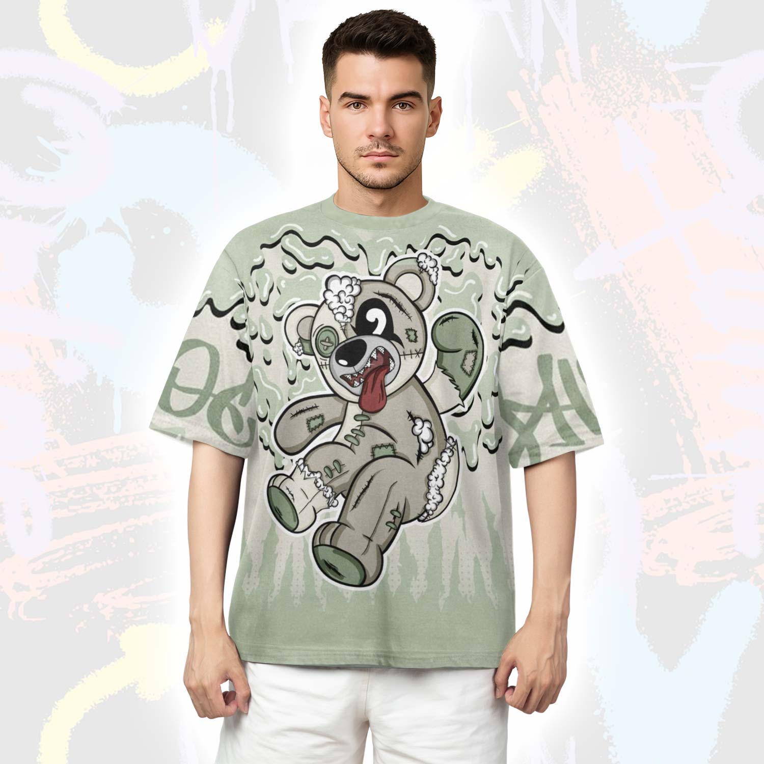 Havok Bear Dripping Seafoam Sail 4s T-Shirt
