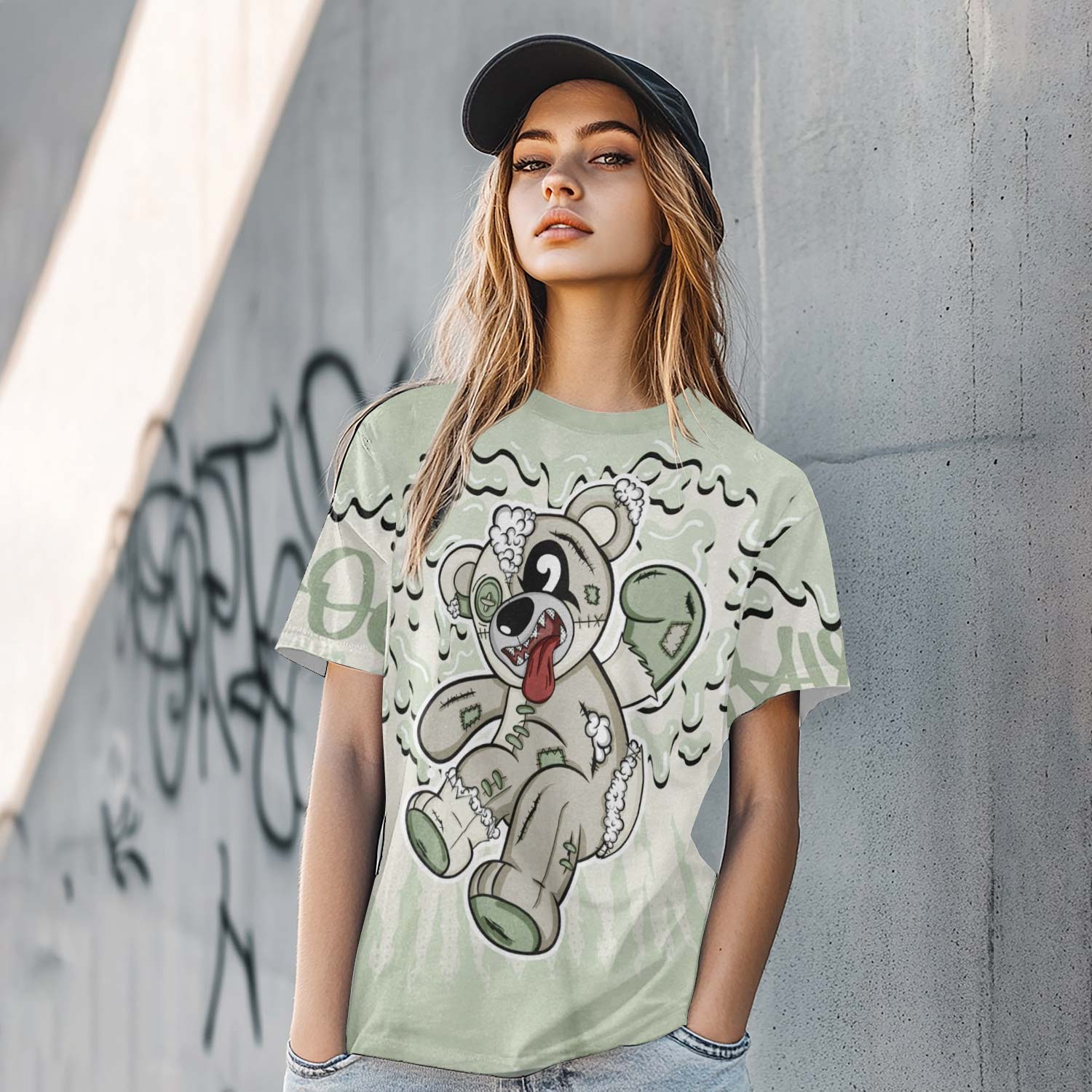 Havok Bear Dripping Seafoam Sail 4s T-Shirt