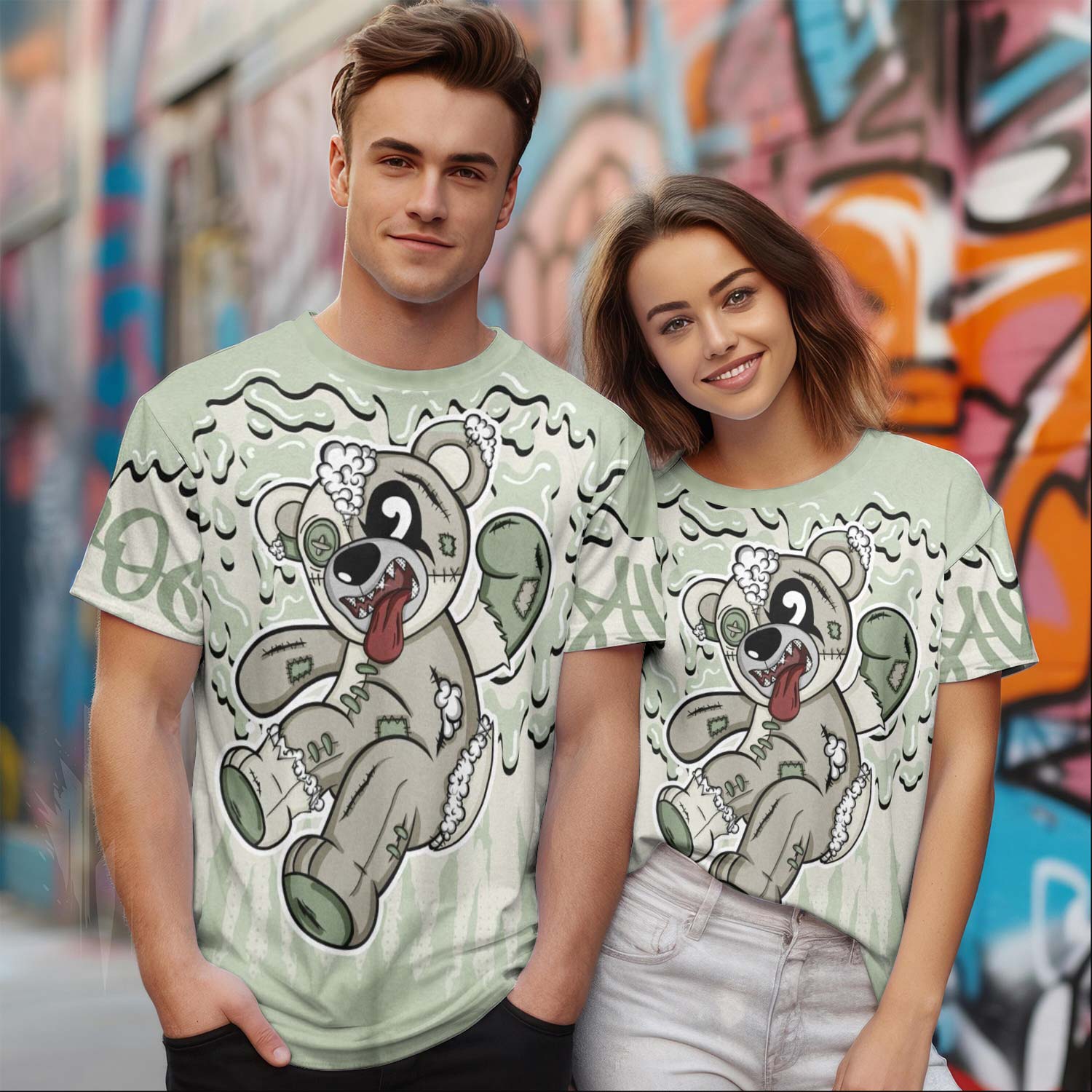 Havok Bear Dripping Seafoam Sail 4s T-Shirt