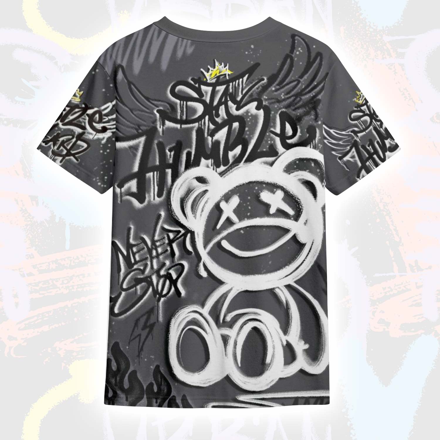 Humble Drip Streetwear Graffity Fear 4s T-Shirt