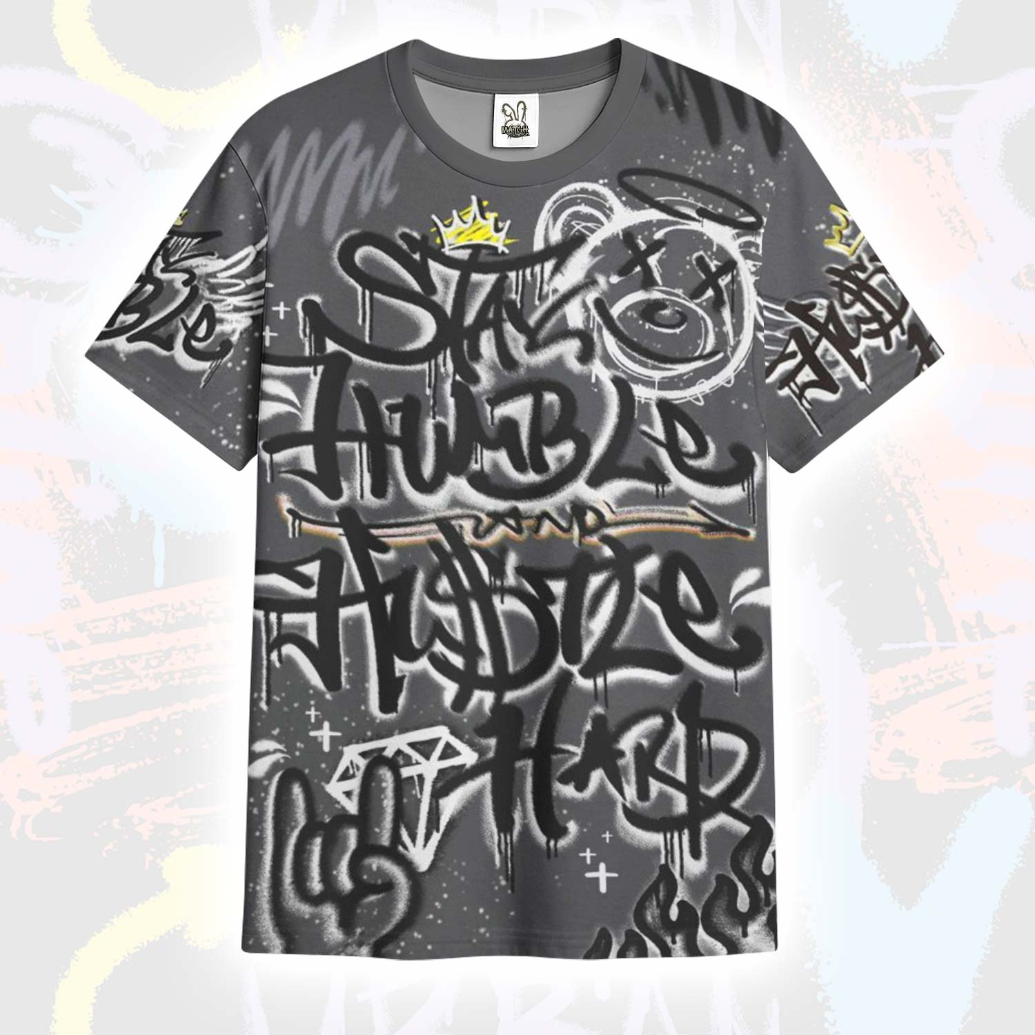 Humble Drip Streetwear Graffity Fear 4s T-Shirt