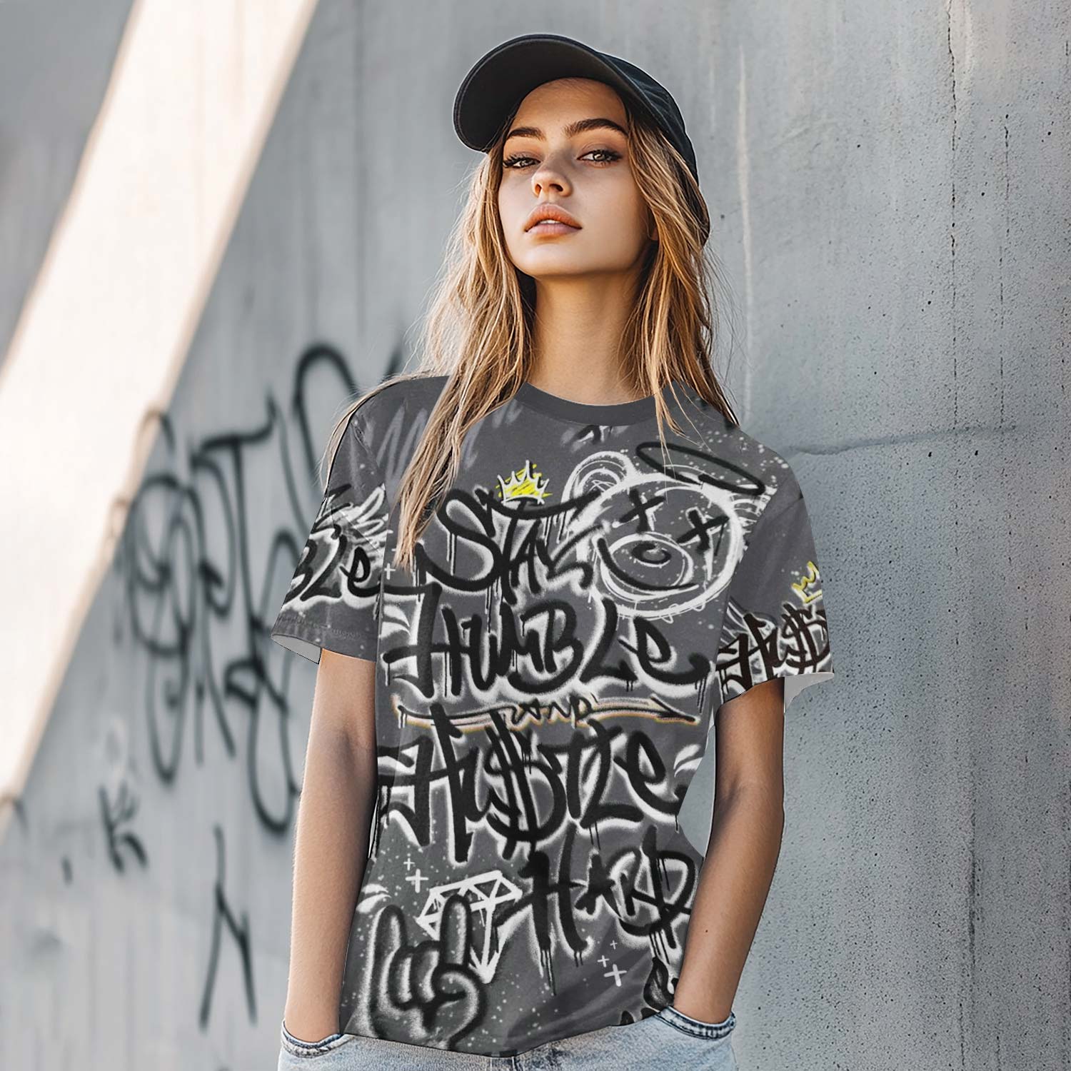 Humble Drip Streetwear Graffity Fear 4s T-Shirt