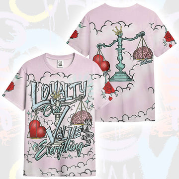 Loyalty Wins Everything Retro Easter 5s T-Shirt