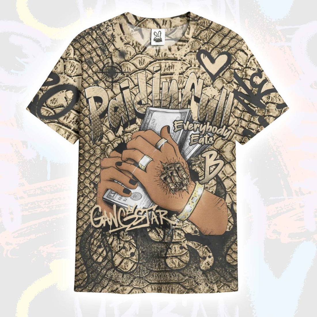 Lucky Money Paid In Full Graffiti Kobe 9 EM Mambacita T-Shirt