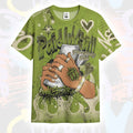 Lucky Money Paid In Full Graffiti SB Dunk Low Asparagus T-Shirt