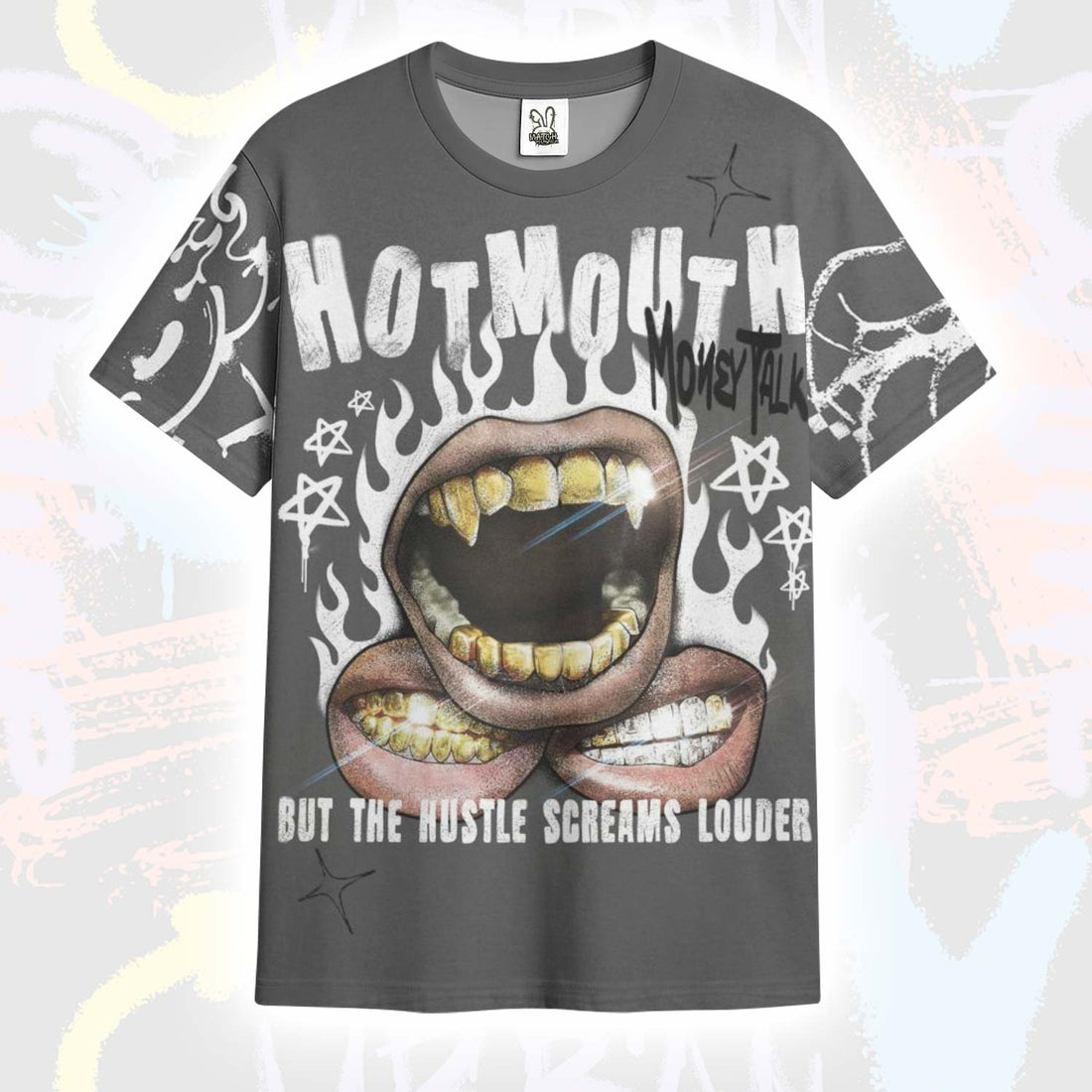 Mouth Burning Street Style Fear 4s T-Shirt