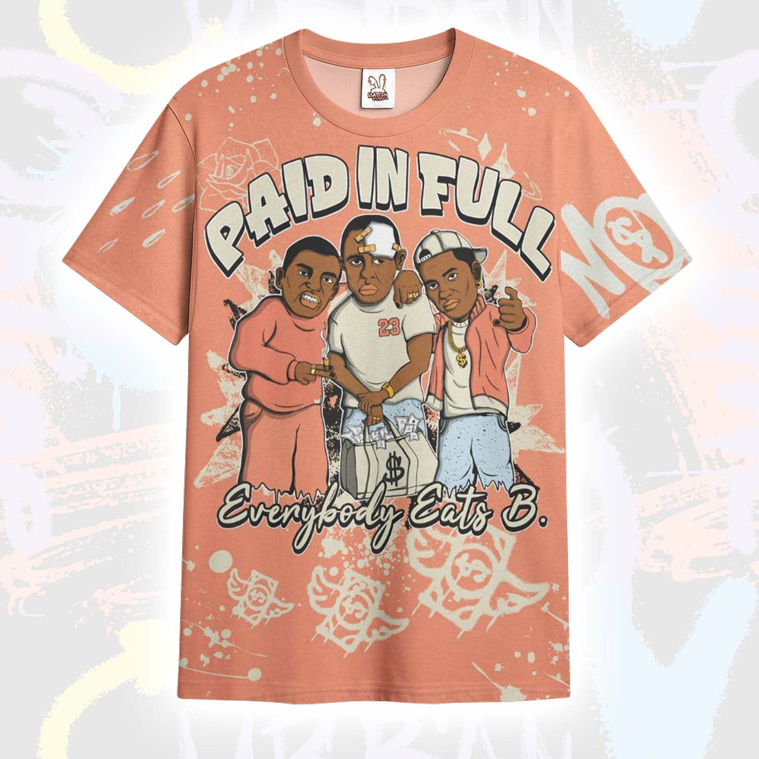 Paid In Full DJ Khaled Crimson Bliss 5s T-Shirt