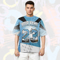 Poly Custom Name Number 23 SB Dunk Low University Blue T-Shirt