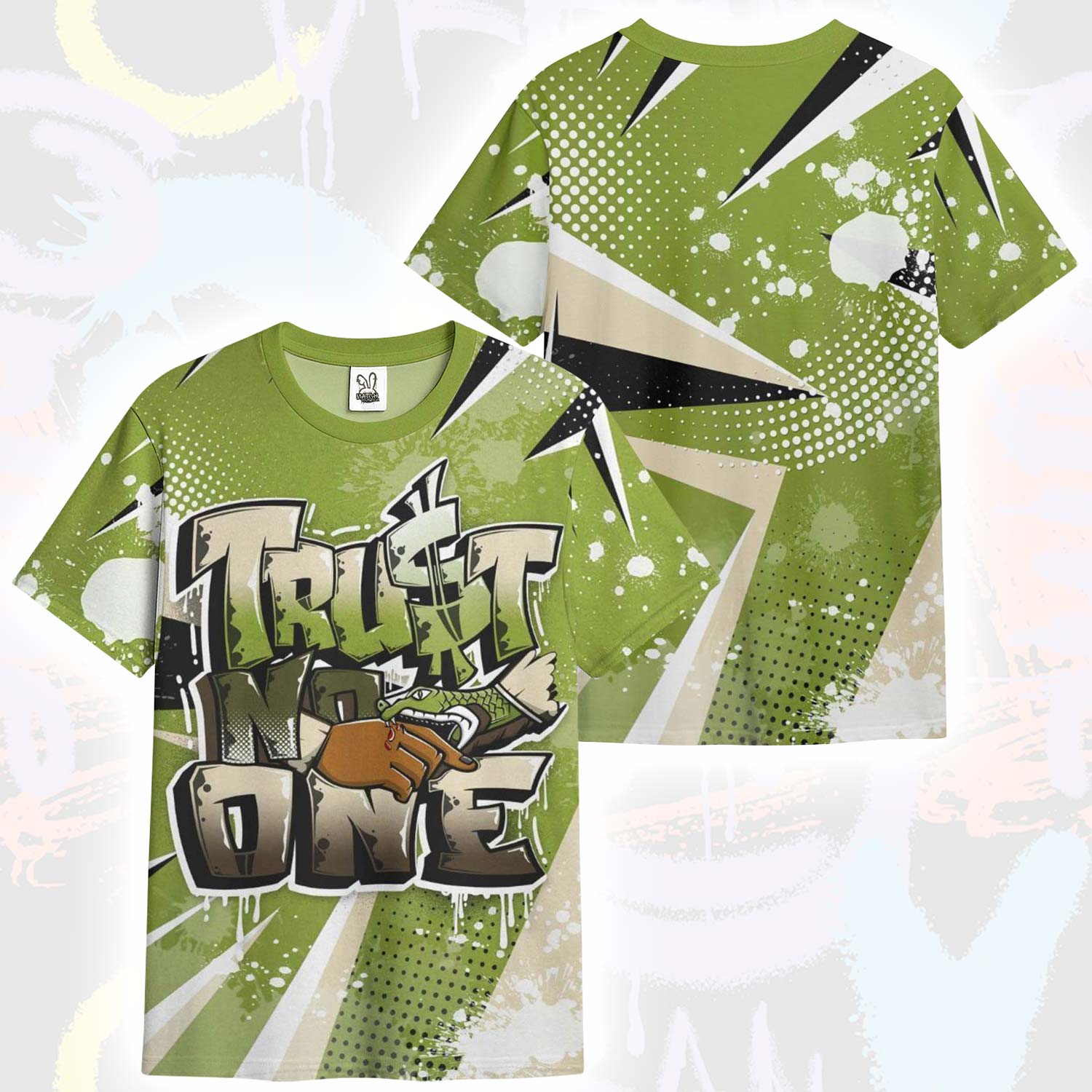 Poly Trust No One Dripping SB Dunk Low Asparagus T-Shirt