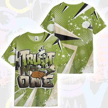 Poly Trust No One Dripping SB Dunk Low Asparagus T-Shirt