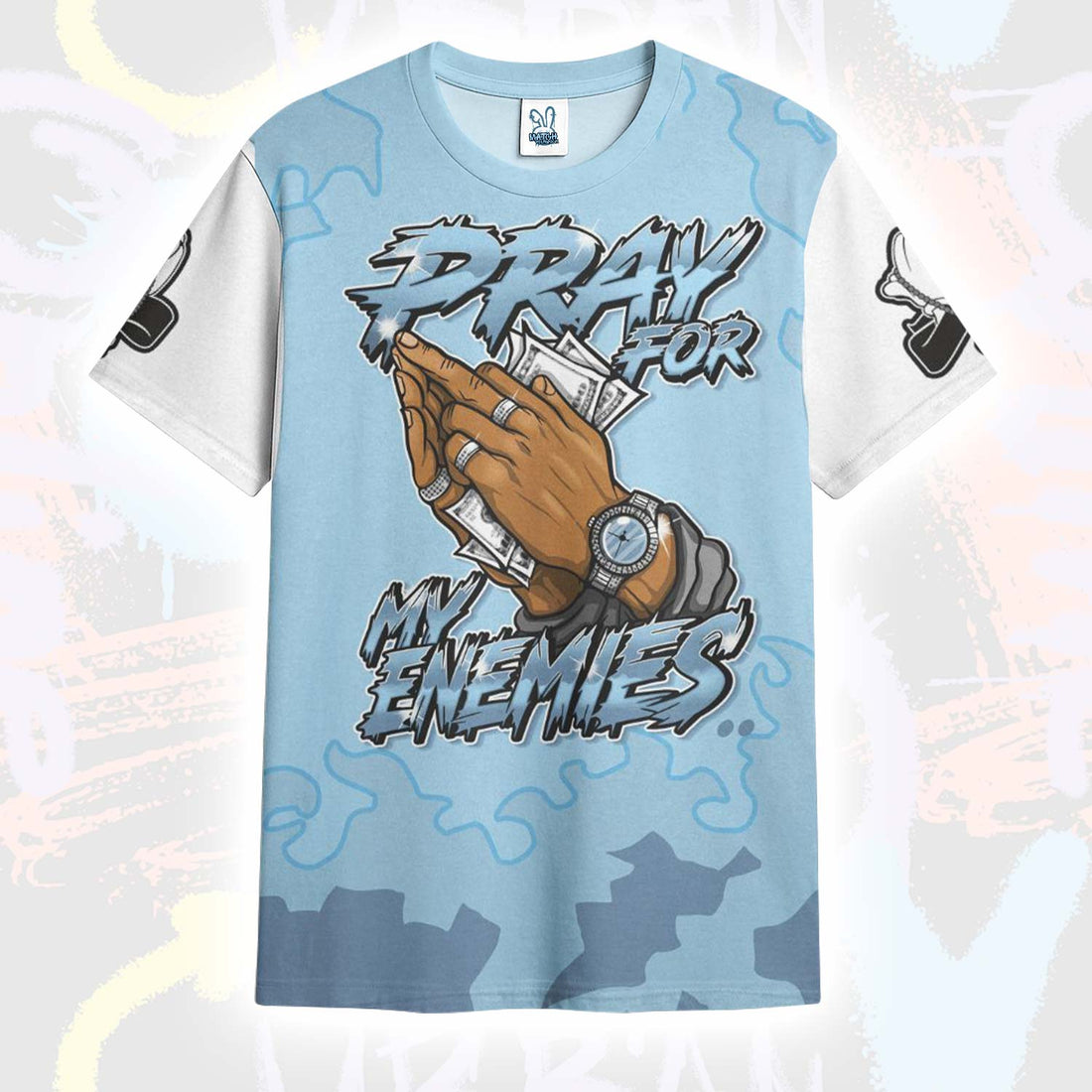 Pray For My Enemies Legend Blue 11s T-Shirt
