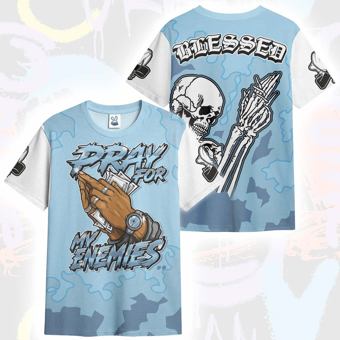 Pray For My Enemies Legend Blue 11s T-Shirt