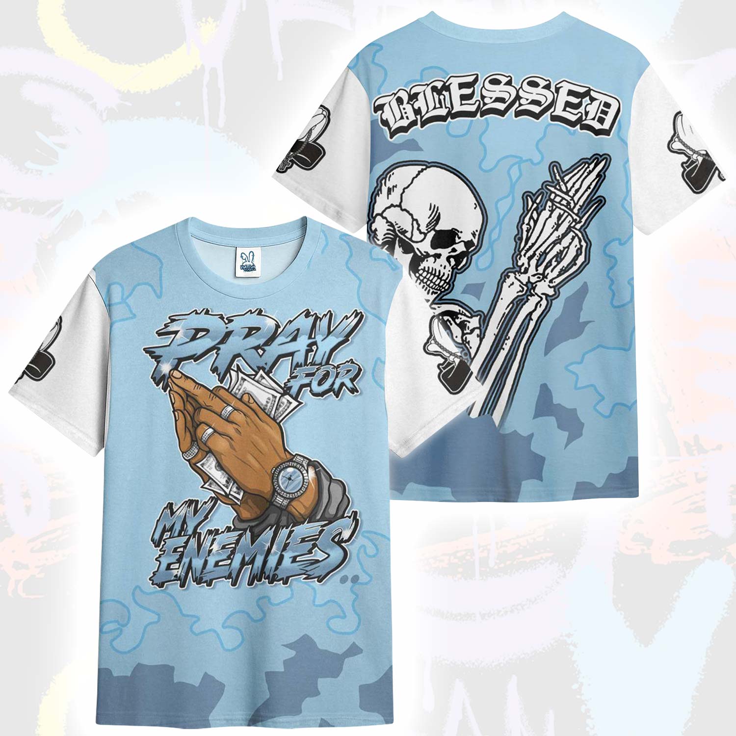 Pray For My Enemies Legend Blue 11s T-Shirt