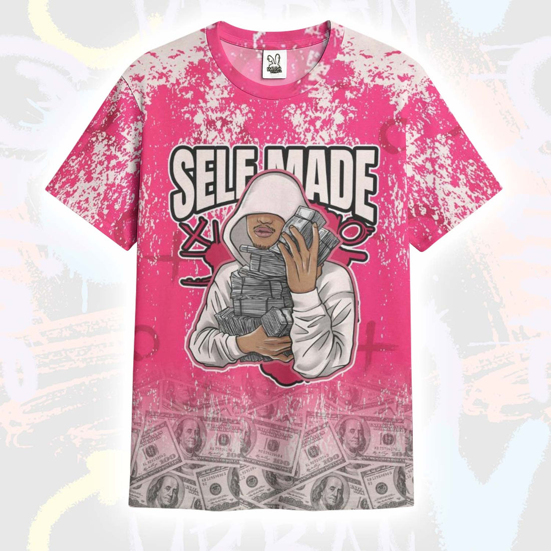 Selfmade Unique Grunge A'One Pink Aura T-Shirt