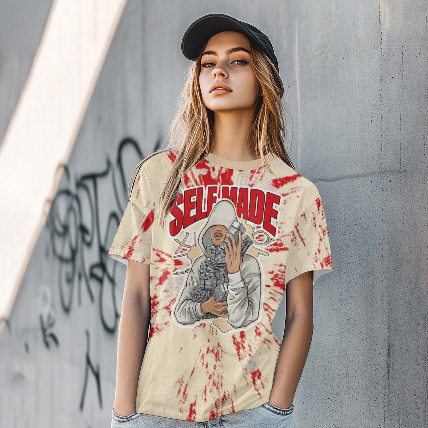 Selfmade Lux Dunk Low Strawberry Waffle T-Shirt