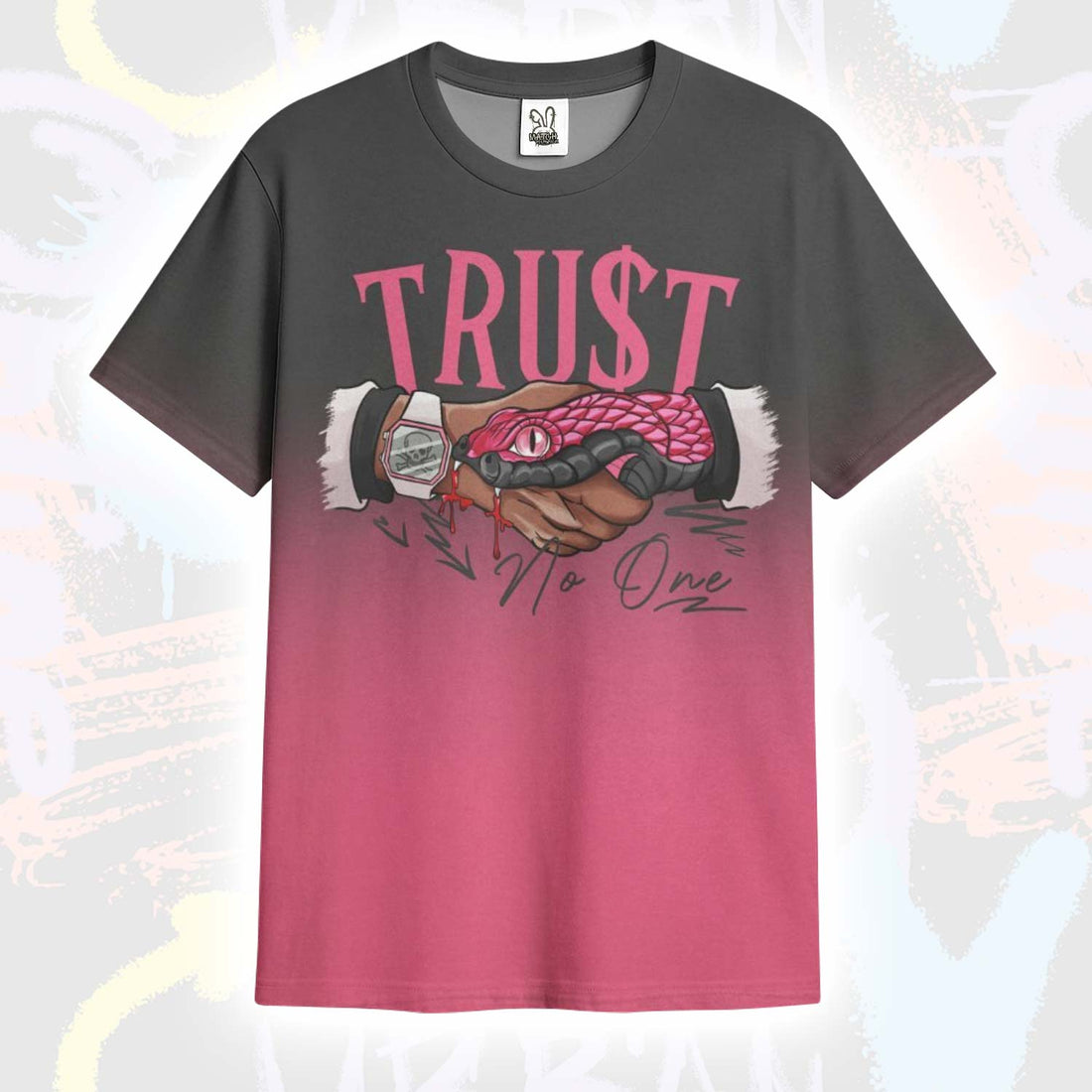 Snake Trust No One Drip A'One Hyper Pink T-Shirt