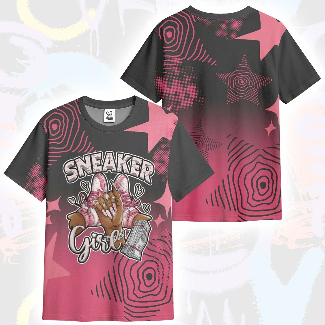 Sneakerz Girlz Unique Starz A'One Hyper Pink T-Shirt