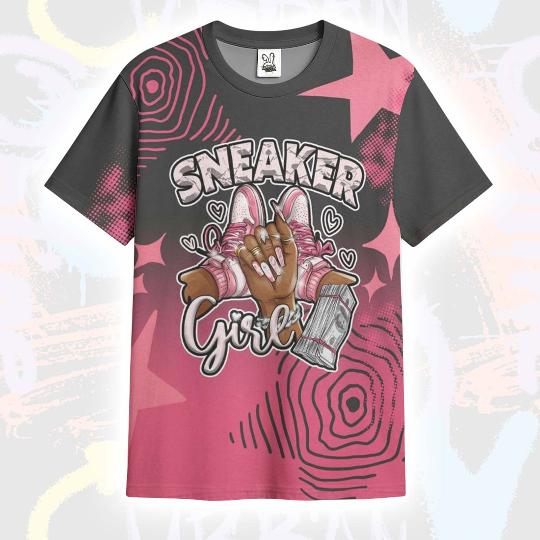 Sneakerz Girlz Unique Starz A'One Hyper Pink T-Shirt