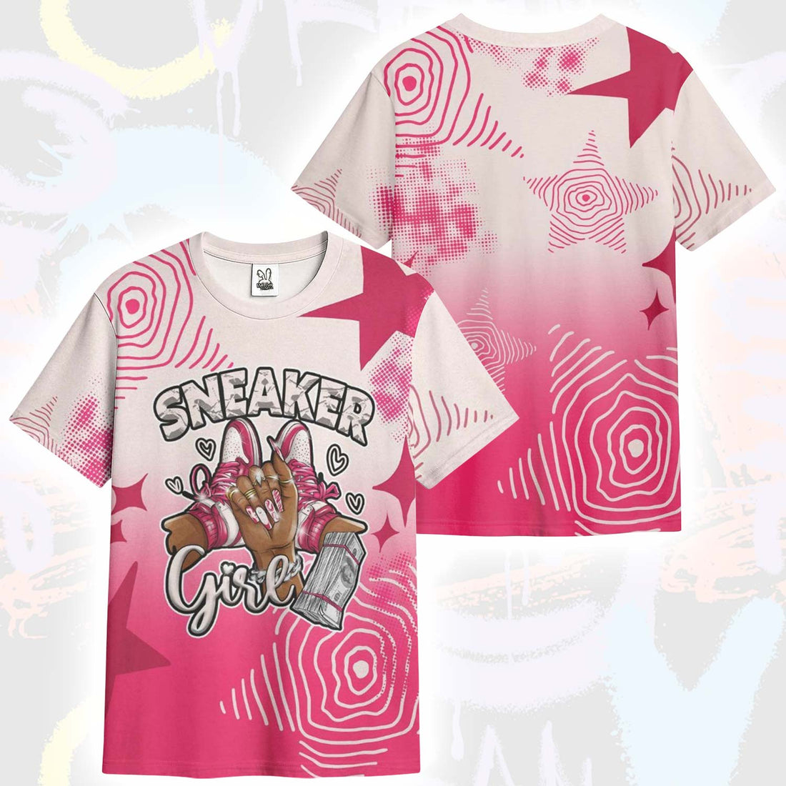 Sneakerz Girlz Unique Starz A'One Pink Aura T-Shirt