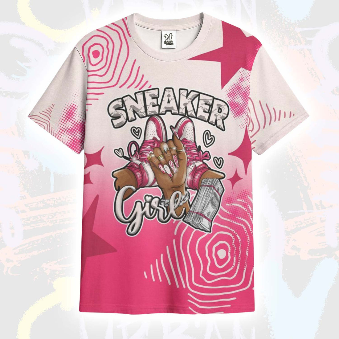 Sneakerz Girlz Unique Starz A'One Pink Aura T-Shirt