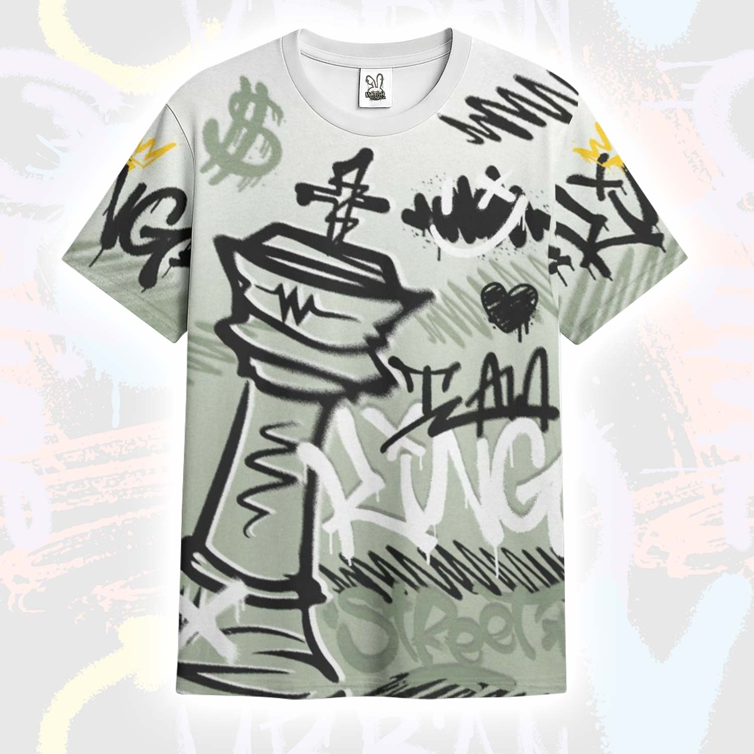 Street King Chess Streetwear Seafoam Sail 4s T-Shirt