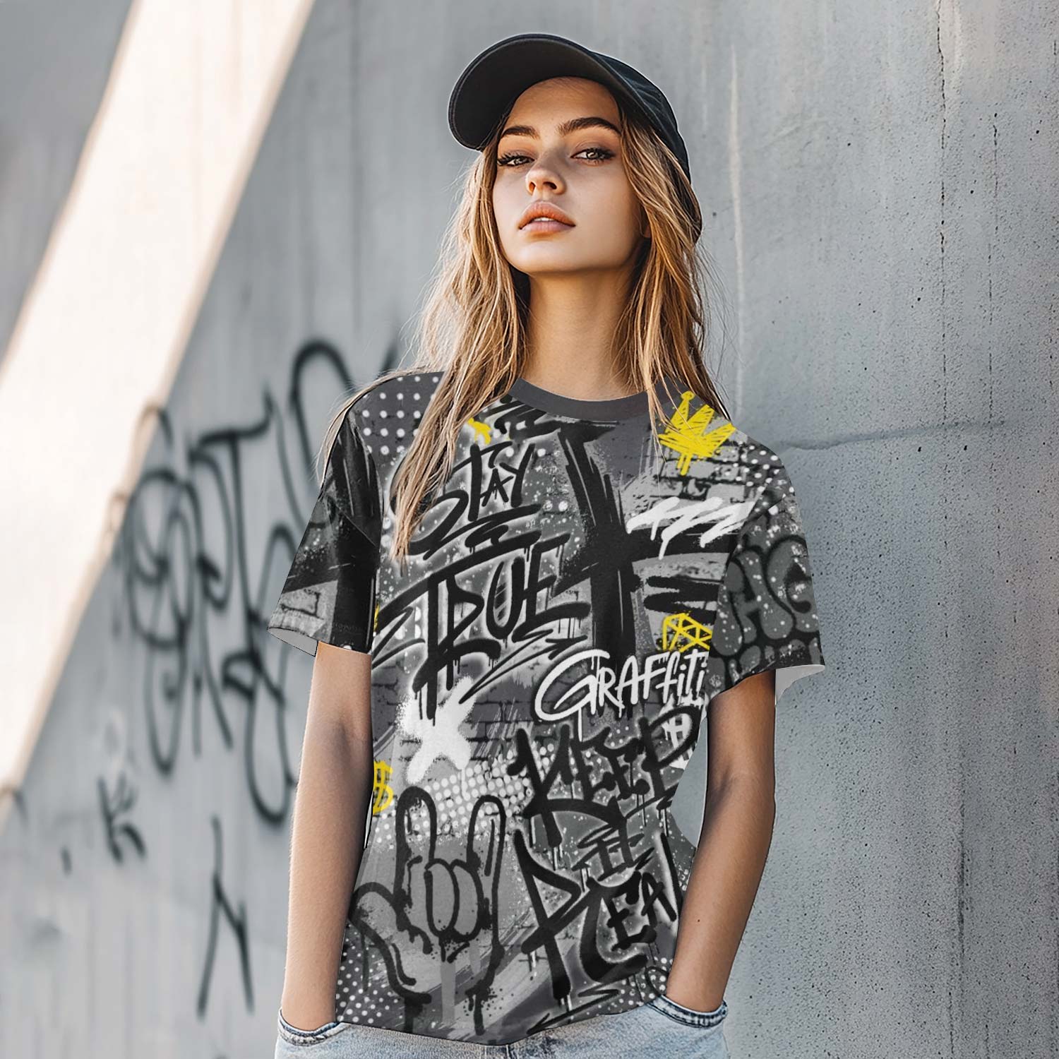 True It Real Graffiti Streetwear Fear 4s T-Shirt